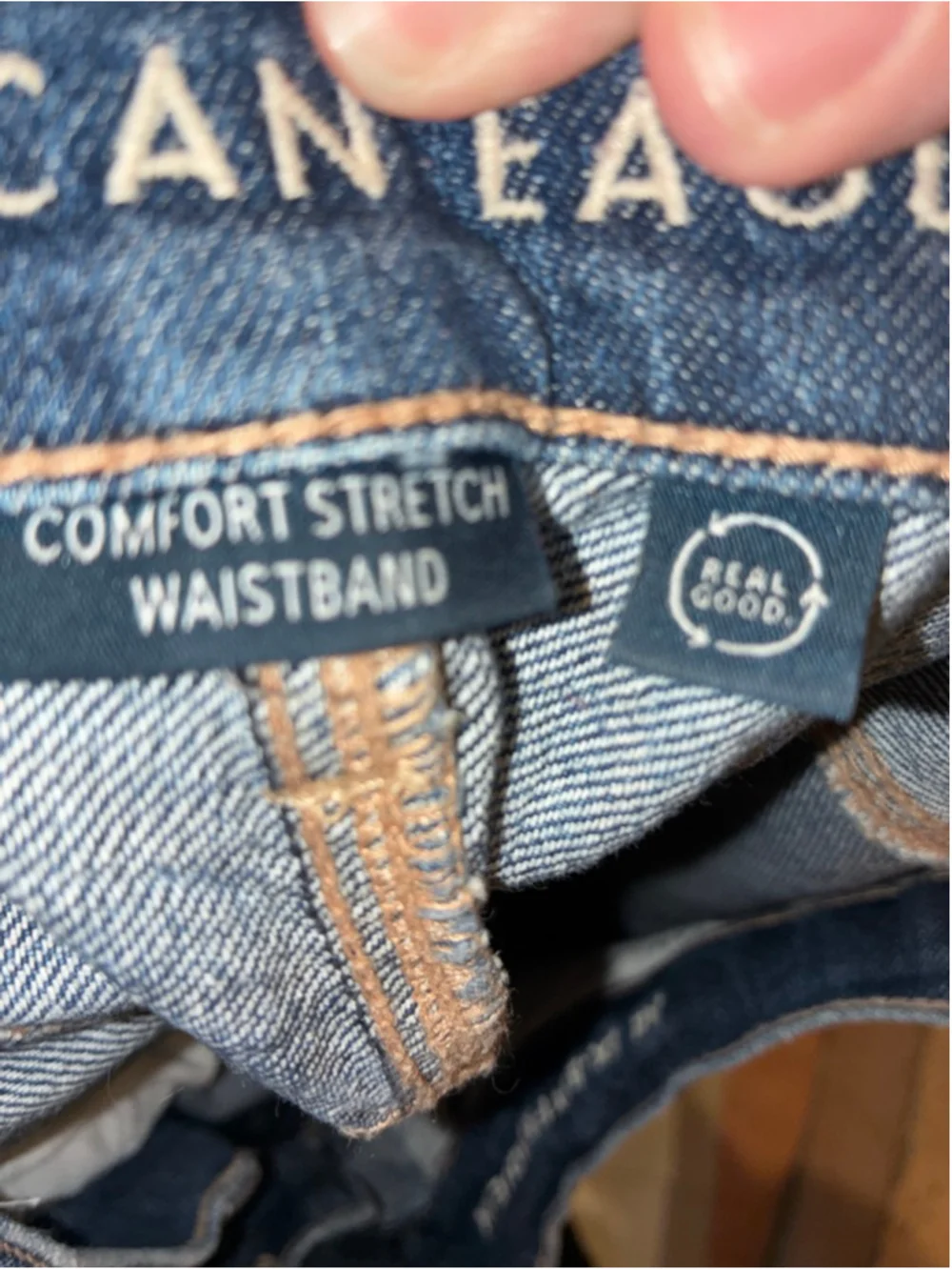 Women's American Eagle Blue Distressed Jeans Plus Size 14
